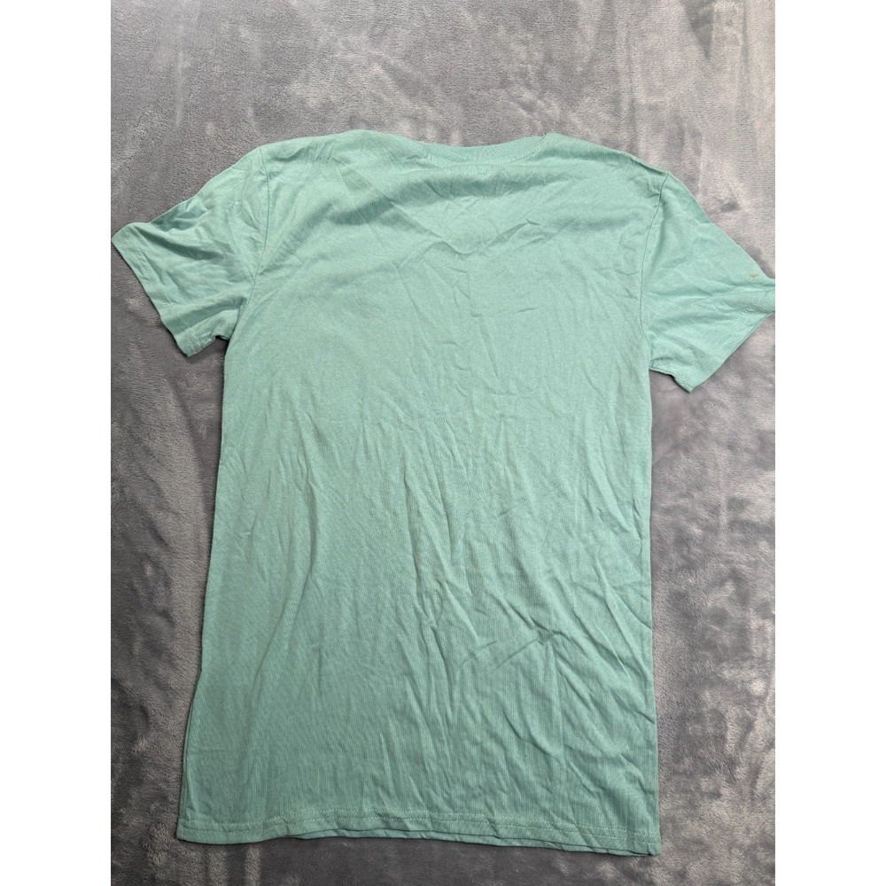 Peanuts Lucy Linus Graphic T Shirt Womens Small Green NWT “I Wasn’t Yelling” - Picture 2 of 8